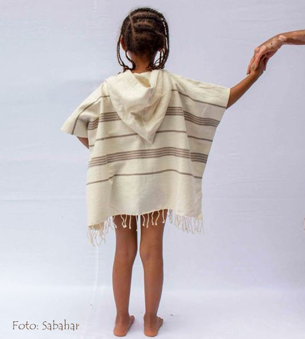 poncho til barn cape strandponcho Mokkanikka